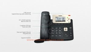 Yealink SIP-T23G Cost-effective Enterprise Level IP Phone with 3 Lines and HD Voice