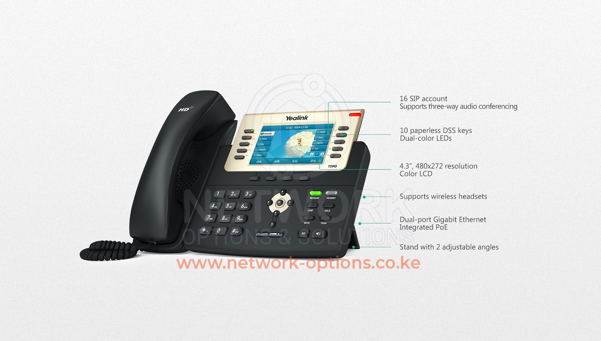 Yealink SIP-T29G High-end color screen Professional IP phone 1