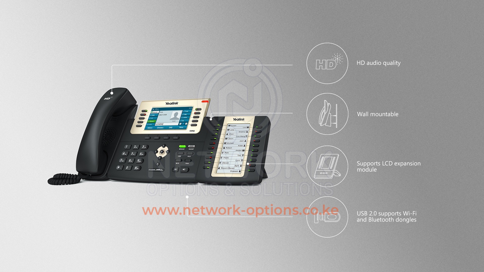 Yealink SIP-T29G High-end color screen Professional IP phone 1
