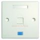 1 Port UK Style Wall Plate With Shutter