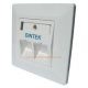 Buy DIntek 2 port angled wall plate UK style in Kenya